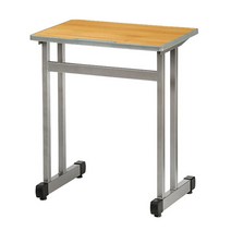 SET 상품_ DIY 책상+의자 공부 독서실 학원 서재 컴퓨터 노트북 보조 책상 1인용 테이블 조립식 간이, 화이트+의자 SET