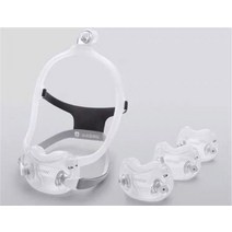 드림웨어 풀 페이스 마스크 코 쿠션 CPAP 실리콘 호흡기 수면 무호흡 코골이 방지, [01] 매체