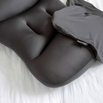 비스토어 통째로 빨아쓰는 꿀잠 에어볼 베개, 매트블랙