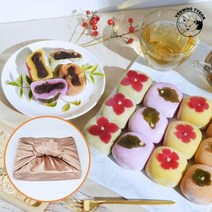 국산찹쌀 화과자찹쌀떡 20개 선물용 포장 팥화과자떡 팥찰떡 떡선물세트 찹쌀모찌, 상세페이지 참조