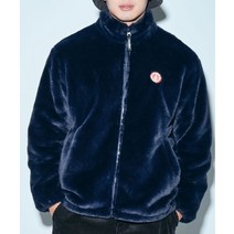 VOLCOM 유니 ECO FUR 하이넥 자켓 네이비