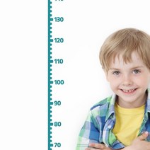 기타 바보사랑[코이핀즈]심플한 키재기 줄자 키즈룸 아이방 인테리어 스티커, 색상:주황색