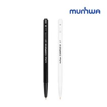 문화 캠퍼스 101 블랙앤화이트 0.7 볼펜 12개입