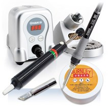 온도조절인두기 FX-888D(70W) 소모품3종 /색상선택 /HAKKO, FX-888D (SV) 소모품3종/실버