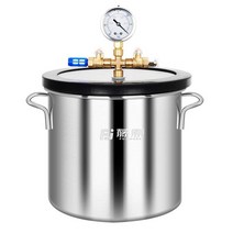 에폭시 미니 탈포기 진공 배럴 화장품 접착제 기포, 로터리베인펌프PVC-2m+스틸배럴9L
