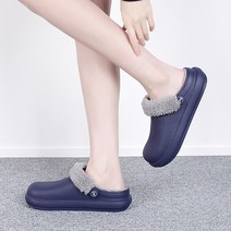 준디자인 남녀공용 방한 털 슬리퍼 겨울 샌들 방한화 털신 기모 실내화 외출용 사무용 사무실 EVA 여성 남성