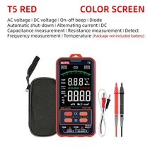 탁도계 탁도측정기 스마트 멀티 미터 디지털 전문 자동차 테스터 HABOTEST NCV 1000V AC DC Hz 옴 정전용량 온도 테스터 HT116, T5 Color screen