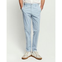 [헤지스 남성] [22SS] WHPA2B332B1 populet블루 단색 면혼방 팬츠