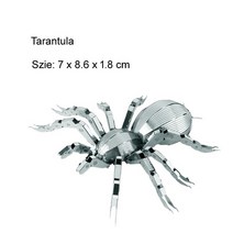 조립 만들기 3d 퍼즐 입체 키트 아이큐 금속 에펠탑 지구본 따서 메탈 장난감 큐브 DIY 호그와트 익스프레스 3D 골든 스니치 클래식 레트로 자동차 모델 빈티지 직소, 없음, Tarantula