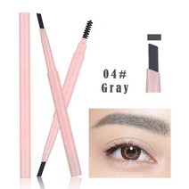 액상 충진기 주입기 액체 소분 액상 포장 LEKOFO 2 In 1 눈썹 펜슬 5 색 팁 액체 펜 방수 지속되는 자연스, 04 gray LE112-4