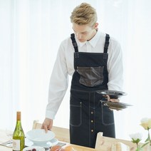 유니스토어 버클업 앞치마, 블루(A-550), 옵션선택