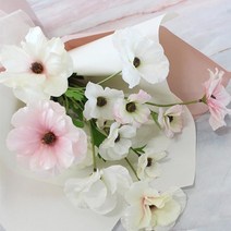 여자지취방 러블리 공간 인테리어소품 조화 신혼부부 꽃장식 실내장식 예쁜꽃 포인트 인조화분, 핑크