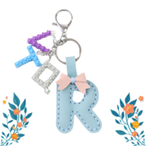가죽공예_이니셜키링 R 만들기 1인세트