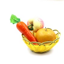 PVC 바구니 등나무바구니타입 소형 1P 팝콘그릇 깔끔한바구니 레트로 깔끔하고편리