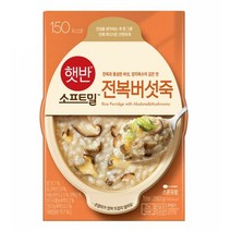 (햇반 소프트밀) 비비고 전복버섯죽 280g, 18개