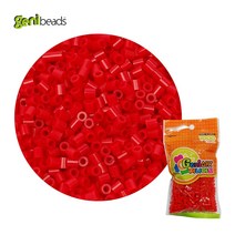 비즈 공예 지니비즈 리필용 싱글컬러 1000비즈, 레드