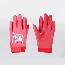 캐릭터 아동용 승마 장갑 미끄럼 방지 내마모성 장갑 3칼라, #04찐핑 무지개백마