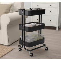 이케아 로스훌트 로스코그 트롤리 주방 화장대 선반수납 기저귀, 화이트