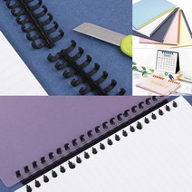 플라스틱 제본스프링 와이어링 링제본 스프링분철 셀프제본, 노랑