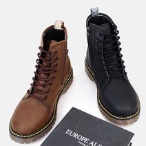 남여공용 옆지퍼 워커 부츠 사막화 전술화 커플 하이탑 신발 DKY38