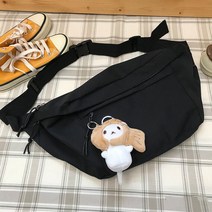 여자가방 캔버스 크로스백 일본스타일 s히트제품 코디가잘되는 대용량 시크한스타일 스트릿 유행브랜드 슬링백 남성허리 꾸러미