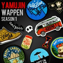 야무진 감성 캠핑 와펜 알파벳 이니셜 밀리터리 열스티커 벨크로 자수 가방 리폼 104종 접착형, 위쳐 트리