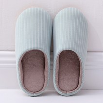 허즈아이 슈즈 커플 거실화 거실 층간소음 겨울 털 실내화 바닥쿠션 소음방지 슬리퍼 사무실, 민트(여성용)