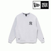 뉴에라 뉴에라 기모 MLB 그리드 로고 뉴욕 양키스 맨투맨 헤더 그레이 13338670