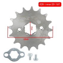 428 20mm 10T-19T KAYO BSE SSR SDG 먼지 핏 자전거 ATV 쿼드 고 카트 바이크 오토바이 버기 스쿠터 용 프론트 엔진 스프로킷, [06] 16T
