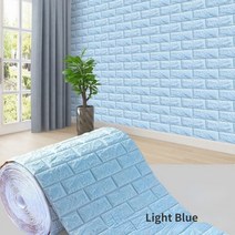 도배기계 사이징 셀프 접착 벽지 스티커 3M 1/3/5/10 홈 데코 DIY 침실, [03] Light blue, [01] 70cmX1m, 03 Light blue_01 70cmX1m