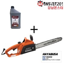하야부사 전기체인톱 1800W 16인치 가이드바 91#28.5 톱날