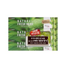 죽염 치약 내추럴후레쉬허브 160g x3개, 1개