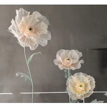 자이언트플라워 촬영 DIY 대형 종이 페이퍼 꽃 파티 포토존 화보 웨딩 장식, 꽃 머리 50cm