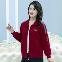 HEYU 여성 봄가을 30대 40대 세미 점퍼 빅사이즈 긴팔 아우터 자켓 L~5XL