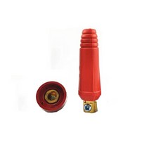 레이저 용접기 전격 방지기 플라즈마 절단기 논 가스 용접 봉케이블 커넥터 유럽 스타일 퀵 피팅 커넥터 남성 여성 소켓 플러그 아빠 엄마 어댑터 dkj 10-25, 협력사, dkj10-25 레드 1쌍