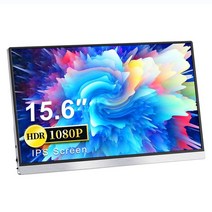 노트북 휴대용 모니터 듀얼모니터 스마트15.6 인치 풀 HD 휴대용 게임 모니터 60Hz A + IPS LCD 화면 USB, 01 1080P_02 JP 플러그