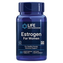 Life Extension 라이프 익스텐션 여성용 에스트로겐 이소플라본 칼슘 인 리그난 순결나무 감초 동콰이 브로콜리 홉 추출물 30 식물성 정제