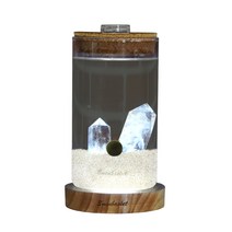 세남자바스켓 반려 무드등 국산 마리모 키우기 DIY 세트, 백수정+미니조명(흰색), 흰색 자갈, 마리모(중)