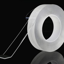 초강력 접착 실리콘 투명 양면테이프 풍선 찐득볼 물방울공, (소)폭3cm1미터