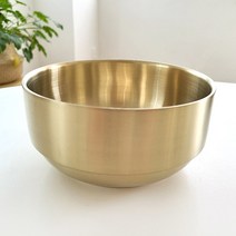 국산 티타늄 코리아탕기 이중 업소용 가정용 서민갑부 스텐 면기 비빔밥 탕 국수 그릇, 1호, 1개