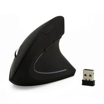 미니 전자수첩 한글 CHYI 인체 공학적 수직 마우스 2.4G 무선 컴퓨터 게임 USB 광학 DPI 오른손 노트북 PC 데스크탑, Black Right Hand