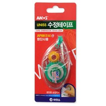 아모스 UNISS수정테이프 낱개 문구 수정용품 필기