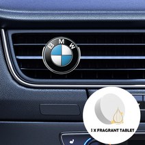 자동 아로마 테라피 에어 벤트 원형 로고 bmw 호환 퍼포먼스 M 파워 E90 E91 X3 X5 X6 장식, [01] WHITE