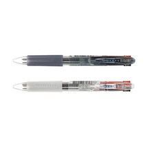 문화 신형 3색 볼펜S 0.7mm 낱개 다색펜 노크식 유성