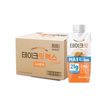 테이크핏 맥스 단백질 음료 드링크 고소한맛 곡물맛, 24개, 250ml