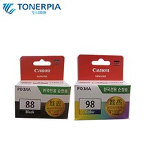 토너피아 캐논 정품잉크 PG-88 CL-98 색상선택, 1개, 03_캐논정품잉크세트 PG-88 CL-98