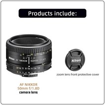 Nikon AF NIKKOR 50mm f/1.8D 렌즈 니콘호환 디지털 SLR 카메라 d850 d500 d7100 d5300 d7500 풀 프레임 고정 초점 렌즈, 1.AF 50mm F1.8D