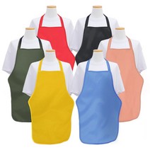 현mhs8_찍찍이앞치마 프린팅 성인용 캐릭터 목끈형 손님용 업무용 턱받이 기본♥coold, ♥coold손님용 방수앞치마, (목걸이형)블랙