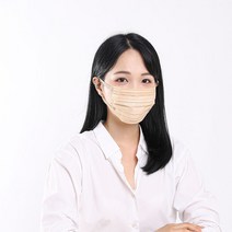 아이리스 컬러 일회용 패션 귀안아픈 미인마스크 PN-BFC 50매, 대형, 베이지 100매