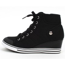 지마스크 웨지힐 스니커즈 키높이 운동화 블러드 (블랙)